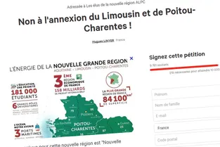 Une pétition contre le nom Nouvelle Aquitaine