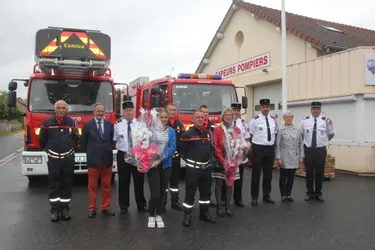 Promotions et médailles chez les pompiers du centre de secours
