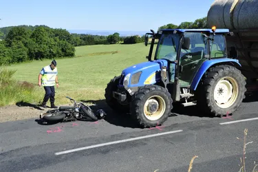 Une motarde tuée dans un choc frontal avec un tracteur