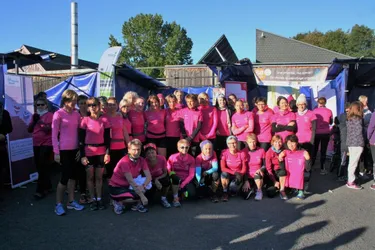 Les coureuses du Running club, en rose