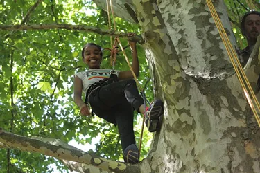 La grimpe d'arbre expliquée aux enfants grâce à des ateliers organisés à Issoire
