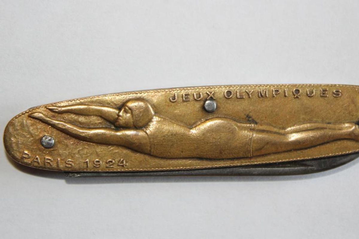Canif Souvenir Rare - VIIIe Jeux Olympiques Paris 1924, 100 Ans, France