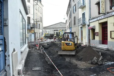 Le point sur le chantier de la rue du Huit-Mai à Issoire