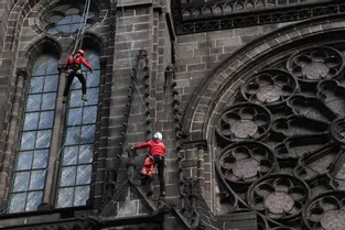Vents violents : un élément de la cathédrale de Clermont-Ferrand menace de tomber