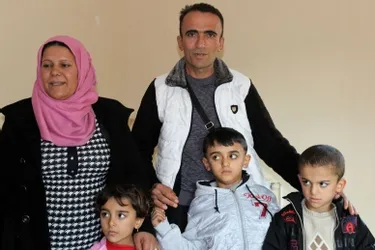 Une famille Kurde syrienne à Auriac