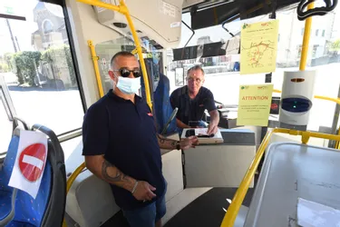 Masques obligatoires pour les passagers, gel hydroalcoolique et distanciation dans les bus de Guéret