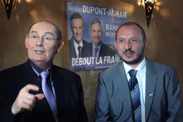 La liste Debout la France en campagne électorale