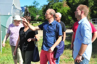 Un élu de Rhône-Alpes a visité les Jardins de Cocagne hier