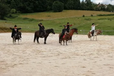 Les jeunes cavaliers ont présenté leur spectacle sur le thème d'Harry Potter à l’Écurie de la Dinasse à Marat (Puy-de-Dôme)