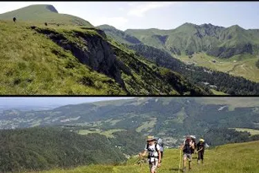 Face au puy de Sancy et au Capucin, le plateau de Durbise offre un versant sauvage de la vallée