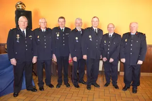 Sept anciens sapeurs-pompiers honorés