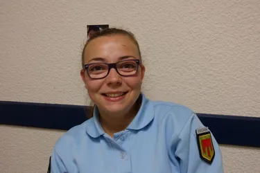 Coralie Chardon, 21 ans, nouvelle recrue à la gendarmerie