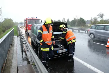 La pluie provoque un accident sans gravité sur l'autoroute A75