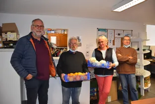 Les bénévoles de l'antenne de Brioude (Haute-Loire) des Restos du coeur tablent sur 2.600 repas par semaine