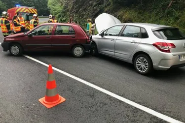 Une collision en chaîne ne fait pas de blessé au Pont de Menat (Puy-de-Dôme)
