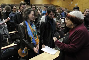 Agnès Varda a inauguré son amphi à l'Université Blaise-Pascal