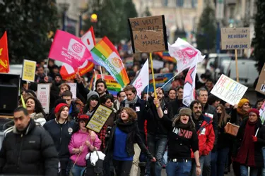 Mille manifestants en faveur du mariage pour tous à Limoges