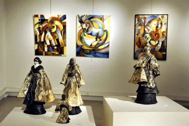 Cinq artistes exposent au centre culturel Valery-Larbaud