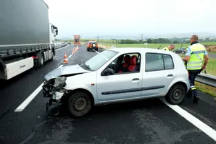 Deux blessés légers sur l'autoroute A75 au niveau de Coren (Cantal)