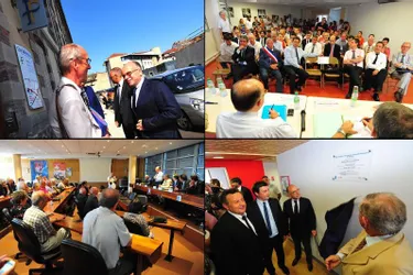 Bernard Cazeneuve, ministre délégué chargé du Budget, était hier en visite à Aurillac