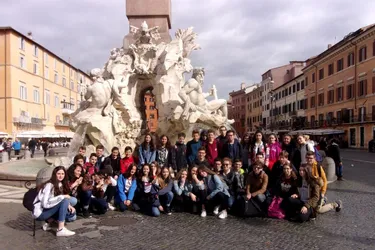 Les collégiens en voyage à Rome