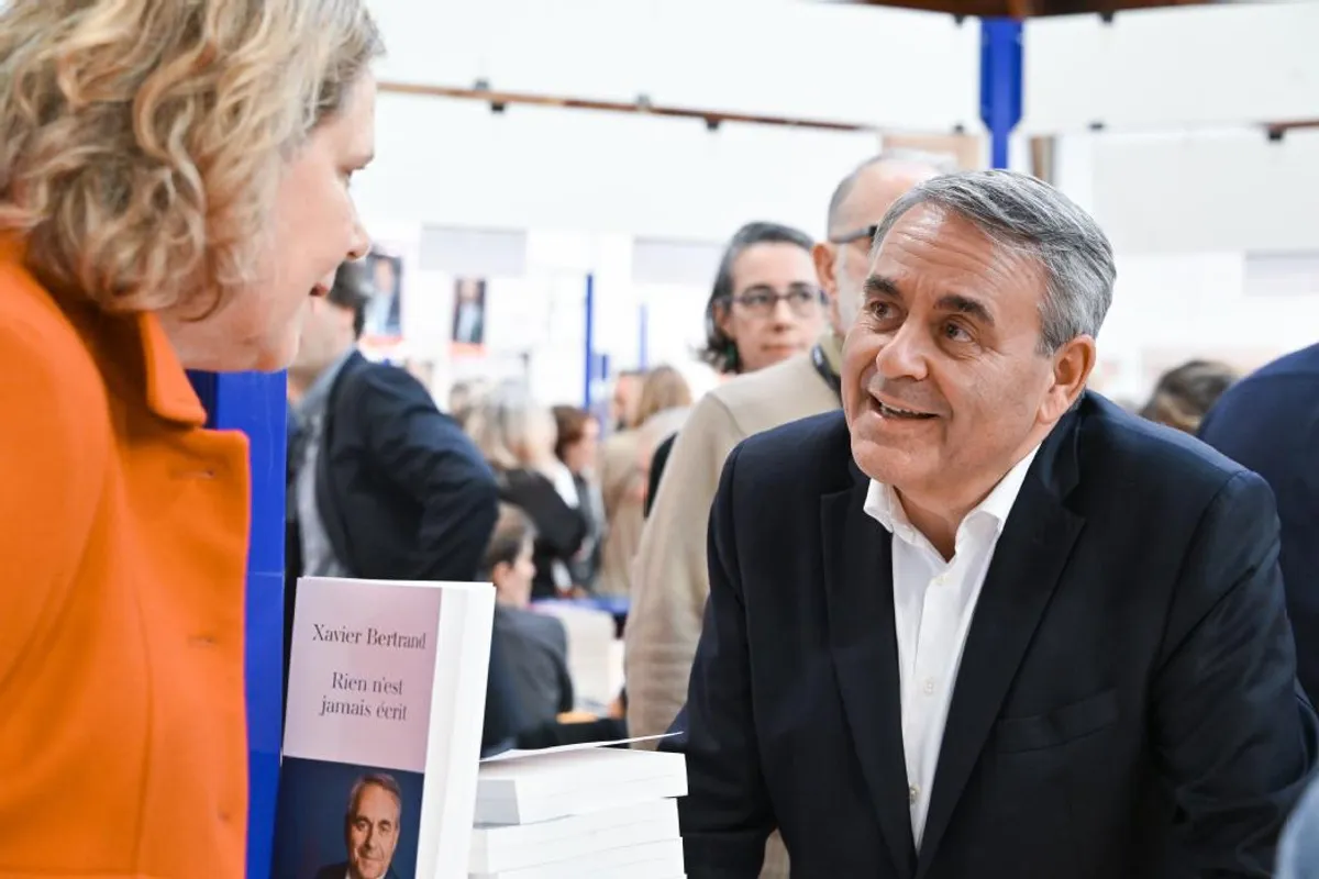 Xavier Bertrand lors d'une prise de parole politique