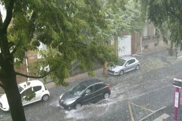 Orages, grêle et pluies torrentielles s'abattent sur l'Auvergne et le Limousin