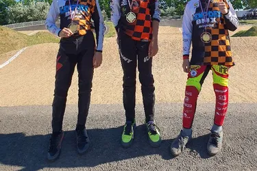 Trois benjamins du Lempdes BMX trustent le podium des départementaux