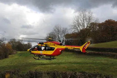 Saint-Ferréol-des-Côtes (Puy-de-Dôme) : un automobiliste évacué par hélicoptère