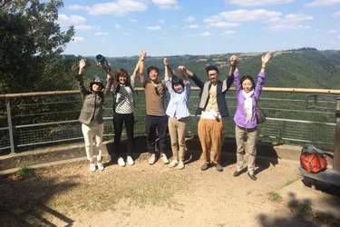 Des journalistes japonais en Auvergne