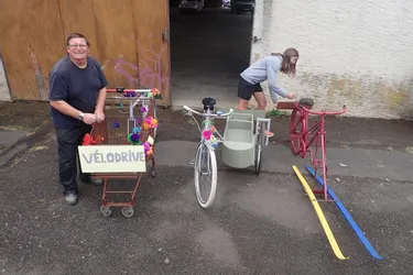 Les enfants et adolescents de la commune ont fait preuve d’ingéniosité pour créer ces vélos rigolos