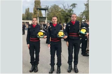Trois jeunes sapeurs-pompiers d'Ambert (Puy-de-Dôme) dans l'élite à Paris