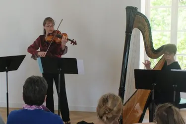 Trois musiciennes au Château du Bost