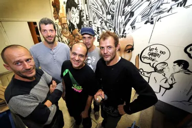 Six graffeurs réunis aux anciennes Presse de la Cité pour illustrer la « Street culture »