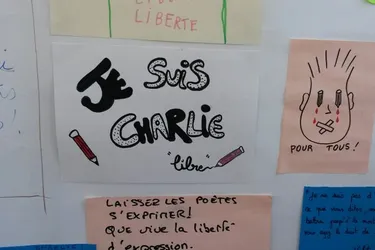 Soutien à Charlie Hebdo à Gannat