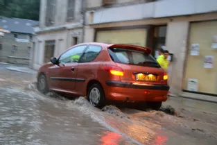 Inondation à Ollièrgues, mardi soir.