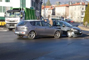 Collision à un carrefour au Puy-en-Velay