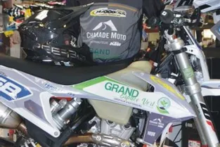 Membre du moto-club des Chavades de Saint-Myon (Puy-de-Dôme), Loup Becker est de retour en compétition