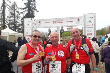 Trois Glénicois au marathon de Cheverny