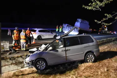 Accident à Gannat (Allier) : trois blessés transportés à l'hôpital après un choc sur l'A71