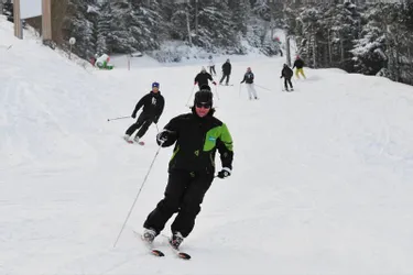 Skier avec Carole Montillet sur les pistes du Lioran