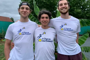 Trois Yzeuriens réalisent un défi sportif pour lever des dons pour l'association « à chacun son Everest »