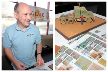 Conseiller municipal à Chard (Creuse) l'ingénieur en bâtiment est passionné de maquettes