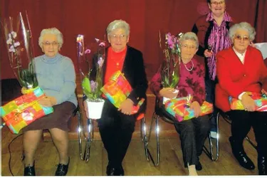 Quatre adhérentes ont fêté leur anniversaire respectif lors de la dernière réunion