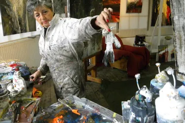 La peintre moulinoise Marie-Annick Bénéton nous ouvre son atelier