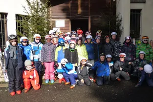 Les élèves de l’école privée au ski