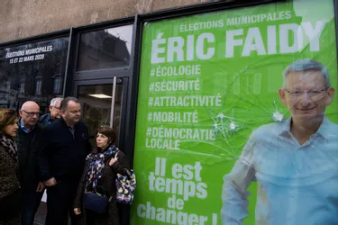 À Clermont-Ferrand, le local de campagne d'Éric Faidy (LREM) de nouveau vandalisé