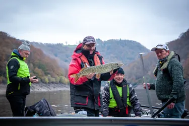 La pêche aux carnassiers rassemble des spécialistes de la France entière au lac d'Enchanet (Cantal)