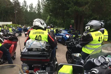 Les motards au rallye des gendarmes