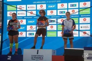 Doriane Jamain, championne de France de VTT trial cadettes